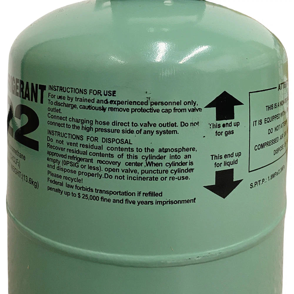 30LB R22 R-22 Freon Refrigerant Gas