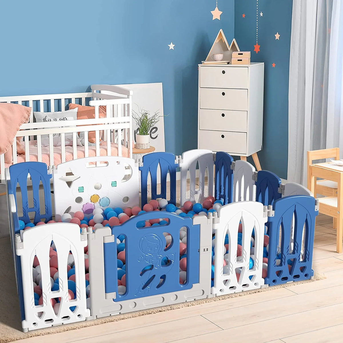Baby Playpen Foldable Toddler Fence Room