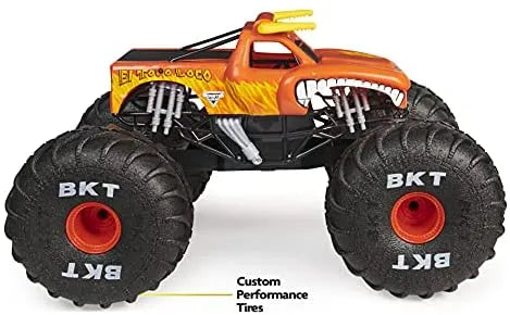Monster Jam, Official Mega Grave Digger All-Terrain Remote Control Monster Truck with Lights