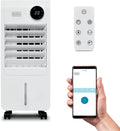 BLACK+DECKER Smart Digital Air Cooler, App & Remote Control, Weekly Programmable Timer, 3 Airflow Modes, Portable with 6L Water Tank, BXAC65014GB