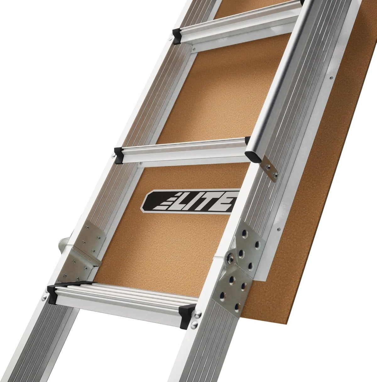 LITE 10ft Aluminum Attic Ladder, 375lb Capacity, Type IAA