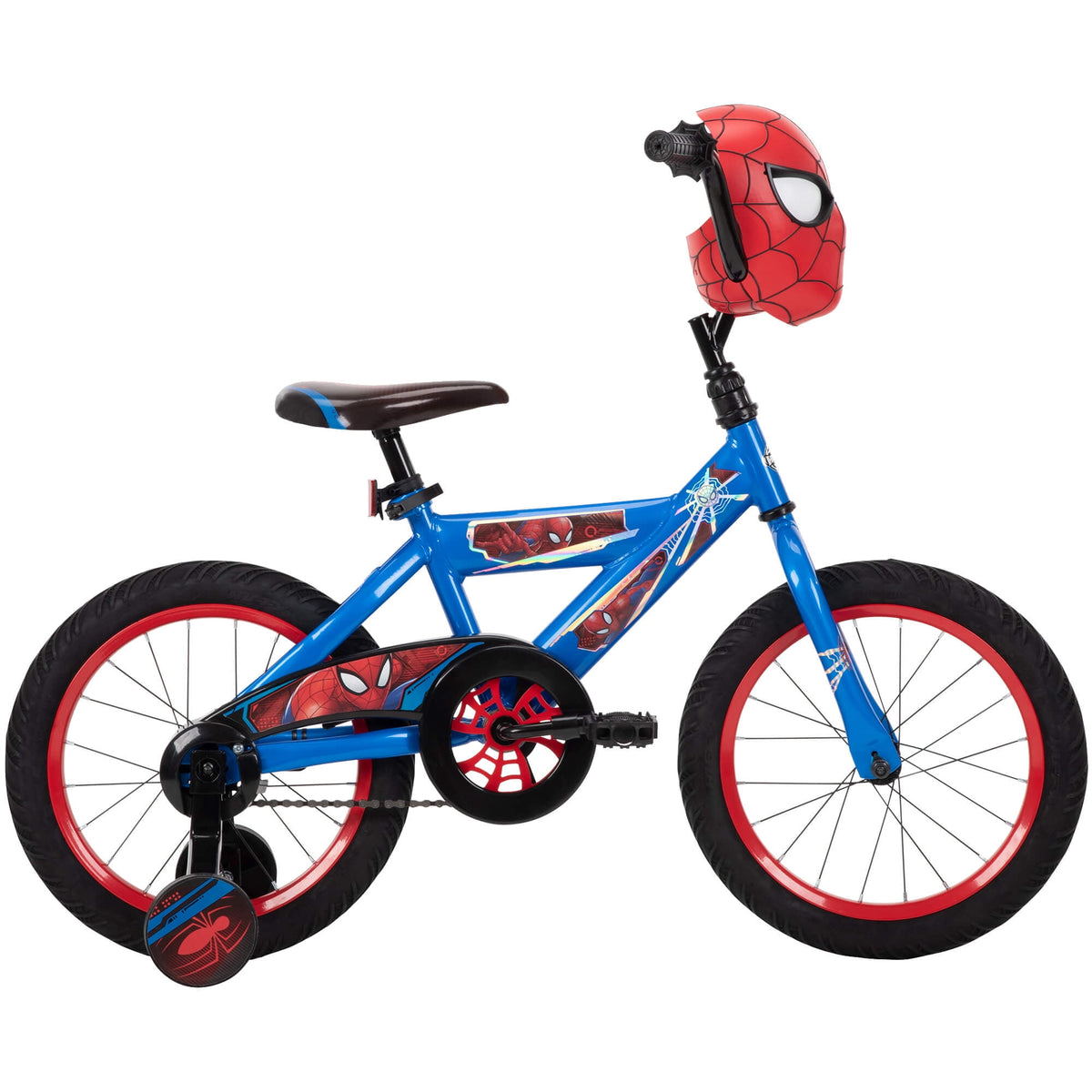 Huffy Marvel Spider-Man Kids Bike, 16��� Wheels, Ages 3+, Training Wheels, Steel Frame, Coaster Brake