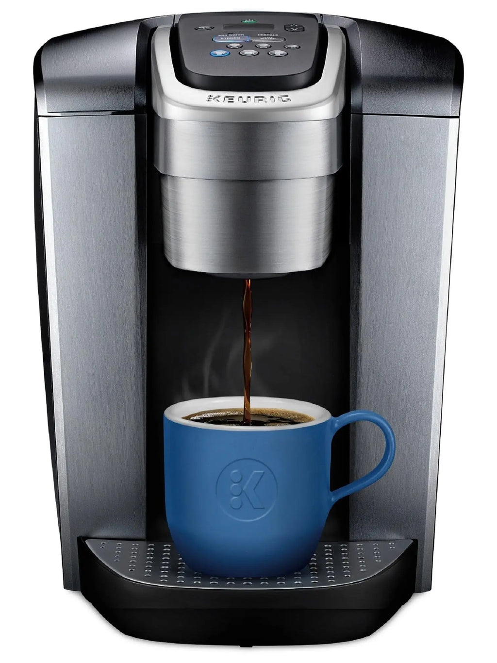 Keurig K-Elite Single-Serve K-Cup Pod Coffee Maker, Brushed Silver