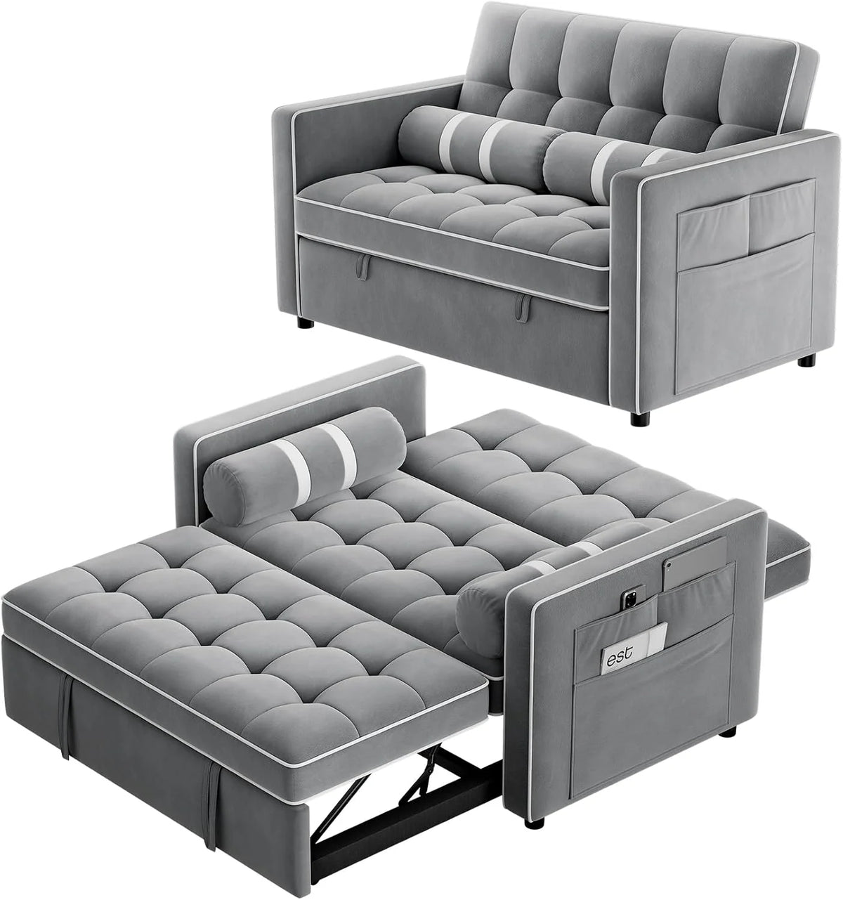 3 in 1 Convertible Sleeper Sofa Bed