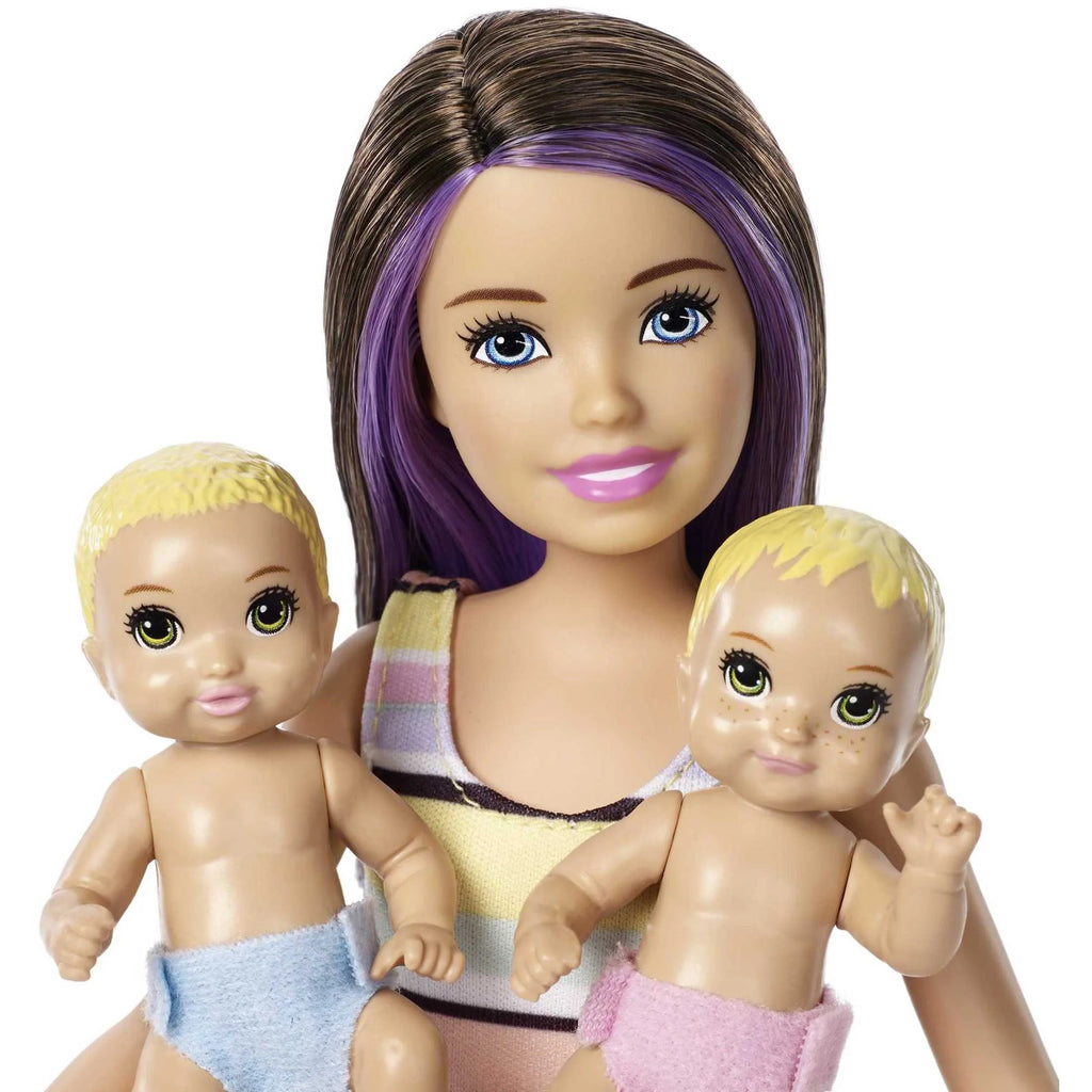 Barbie Skipper Babysitters Inc Nap n Nurture Nursery Playset with Brunette Doll, Baby & Accessories