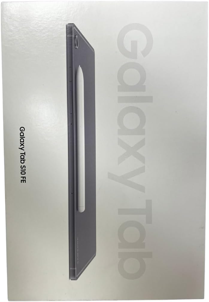 Samsung Galaxy Tab S10 FE w/S-Pen | 128GB, 8GB RAM, Wi-Fi Only | 10.9�� LCD, WiFi 6E Android 15 Tablet, 4K Camera | International Model X520 | 25W Fast Charger Bundle (Gray)