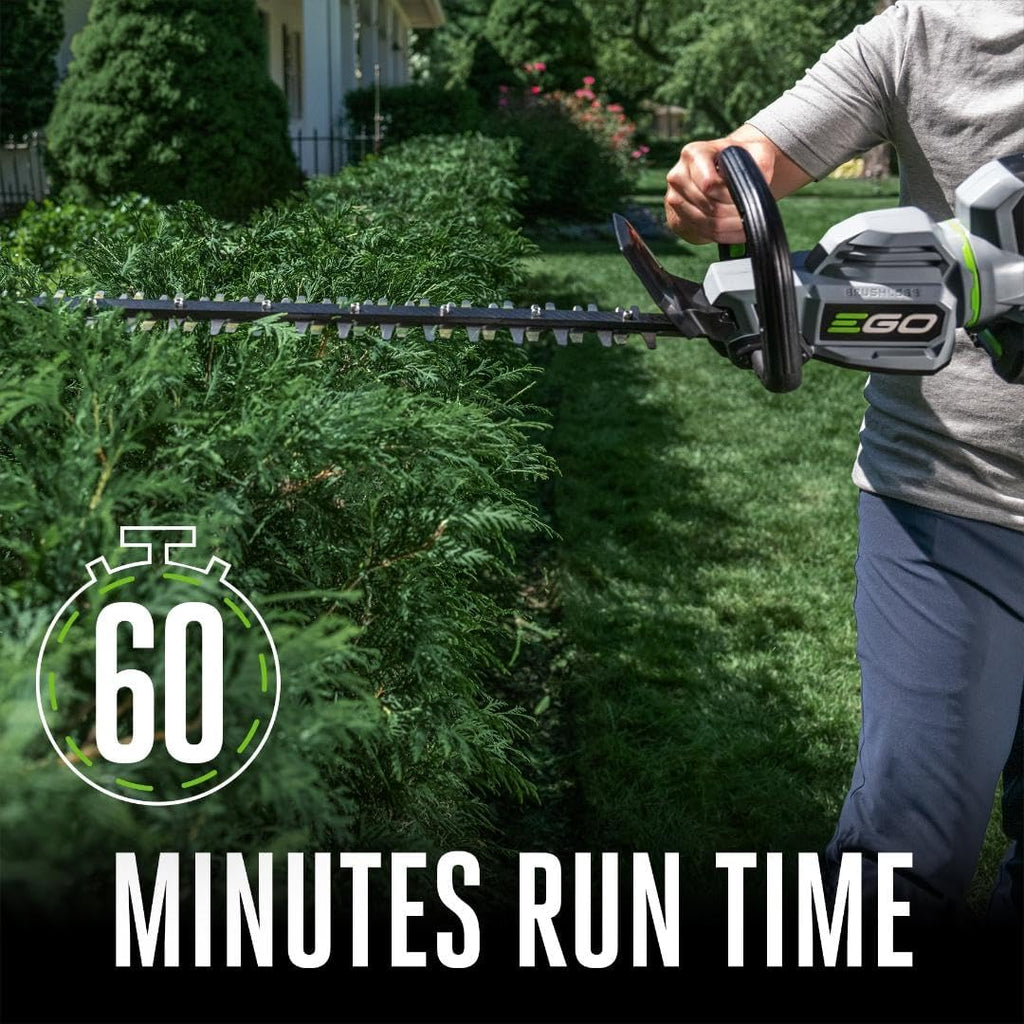 EGO Power+ Hedge Trimmer Cordless  Electric Hedge Trimmer 26"  Includes 56V 2.5Ah Battery and Charger - HT2601