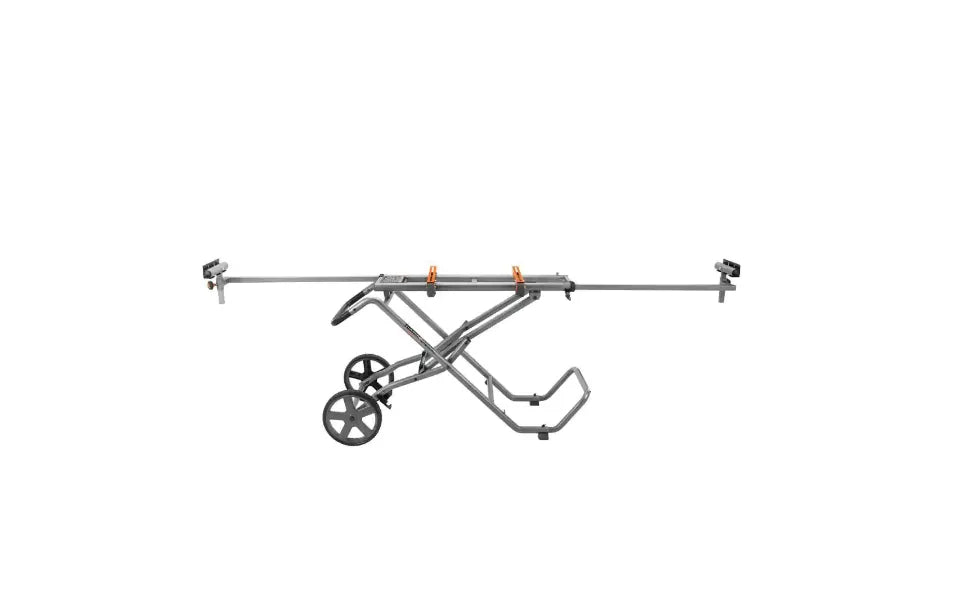 Universal Mobile Miter Saw Stand with Mounting Braces