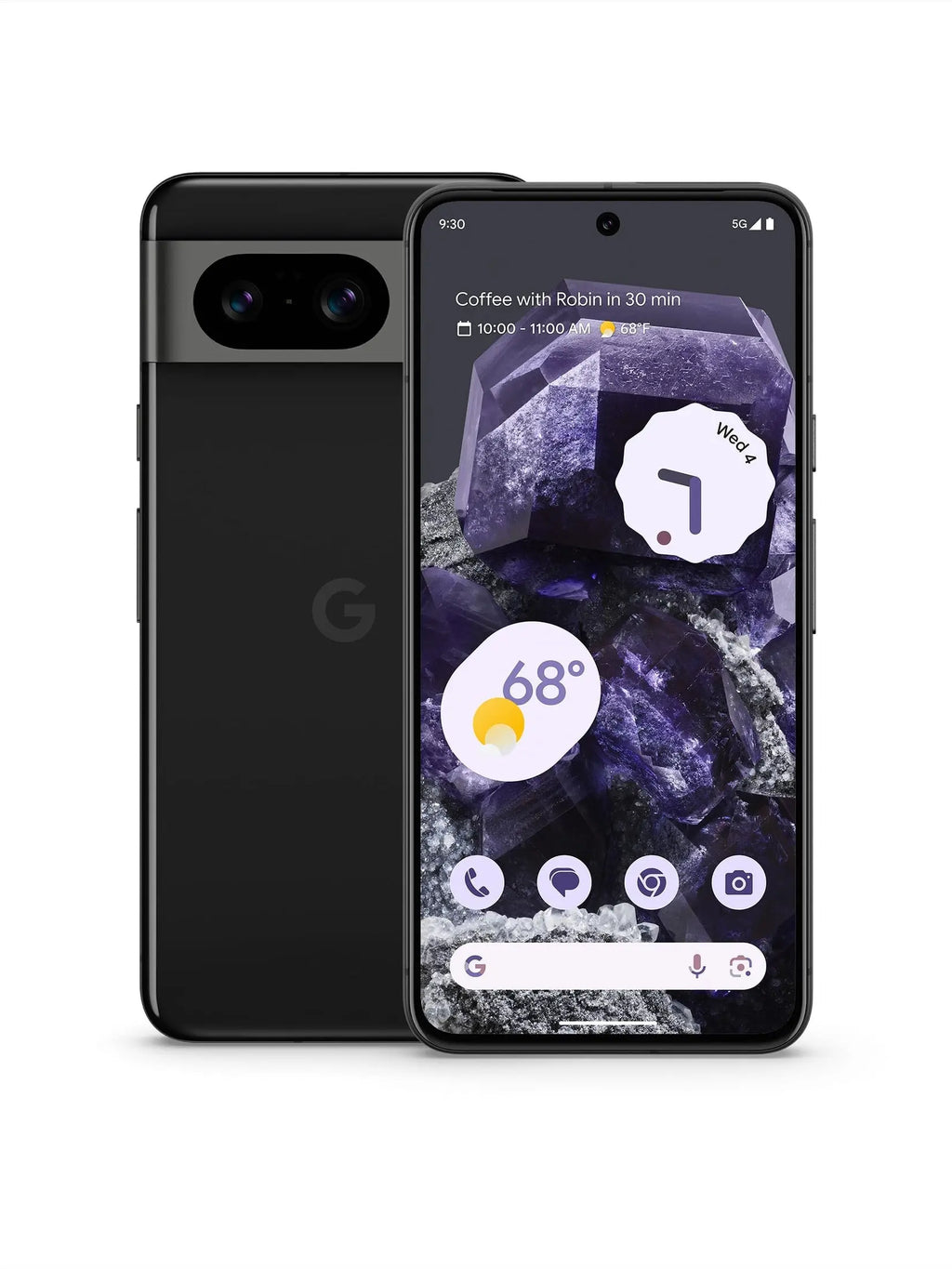Google Pixel 8 Unlocked 5G Smartphone, 128GB, Obsidian – Advanced Camera, 24-Hour Battery, Security Features