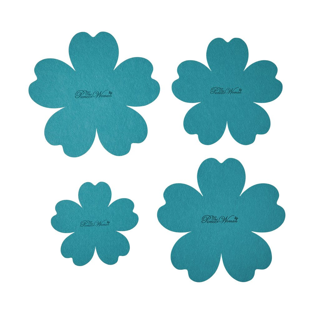 The Pioneer Woman Brilliant Blooms 38-Piece Cookware Set, Teal �C Complete Kitchen Solution with Floral Design