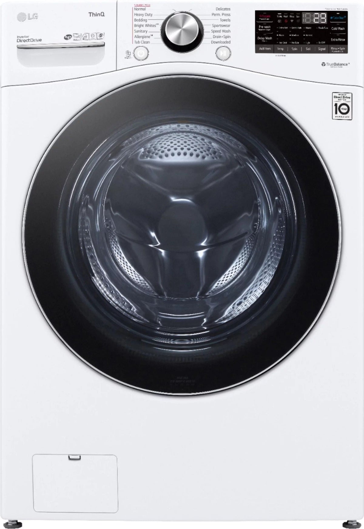LG �C 5.0 Cu. Ft. High-Efficiency Stackable Smart Front Load Washer with Steam and Built-In Intelligence �C White