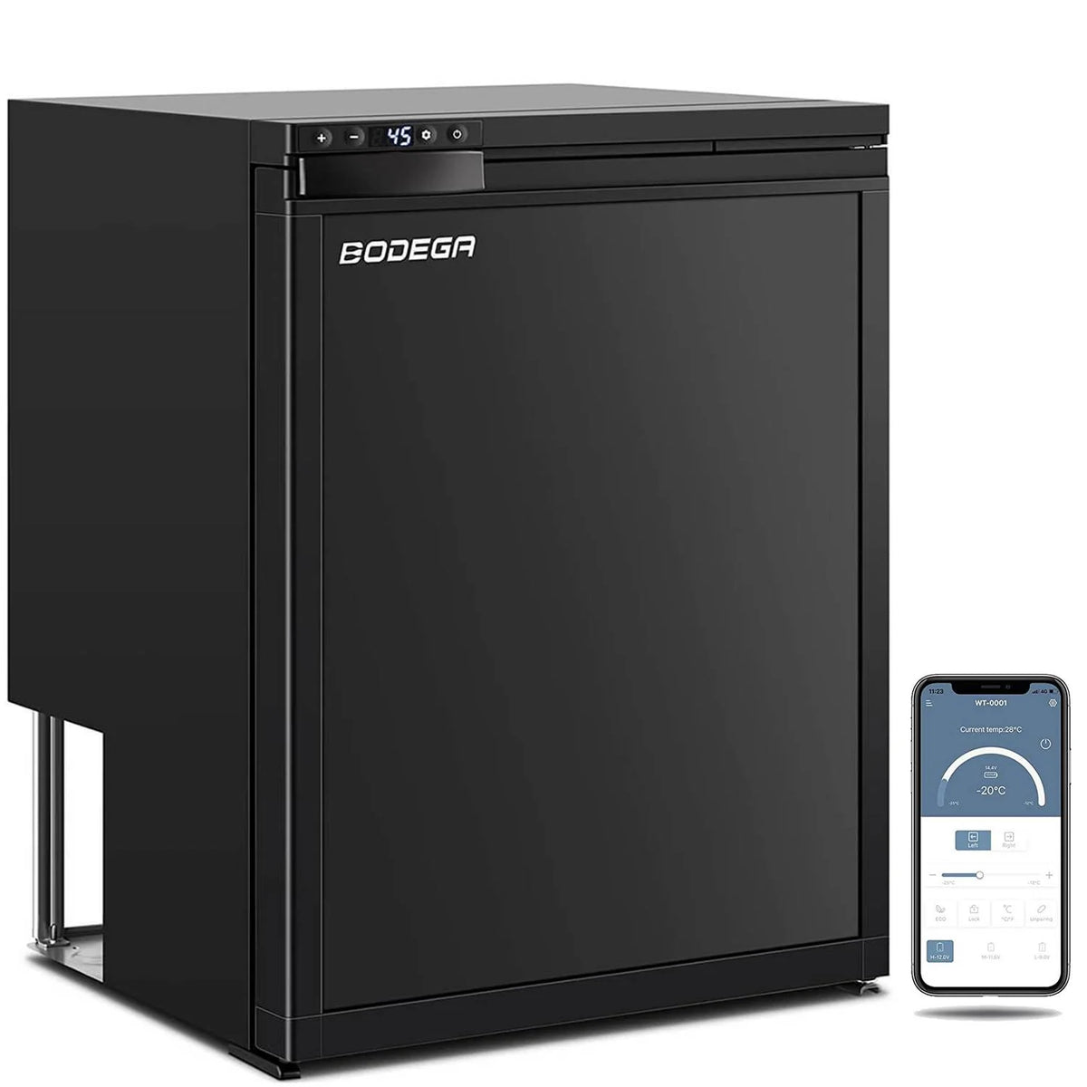 12 Volt RV Refrigerator 2.3cu.ft 65L RV Fridge and Freezer