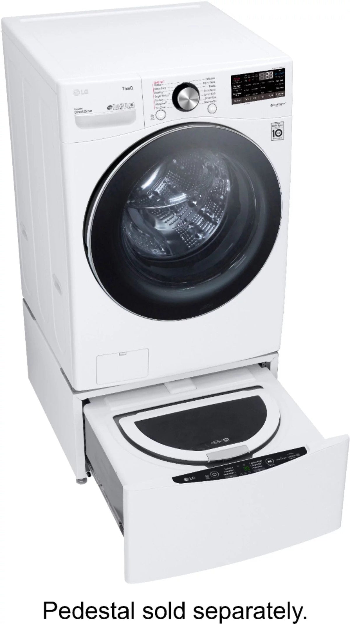 LG �C 5.0 Cu. Ft. High-Efficiency Stackable Smart Front Load Washer with Steam and Built-In Intelligence �C White