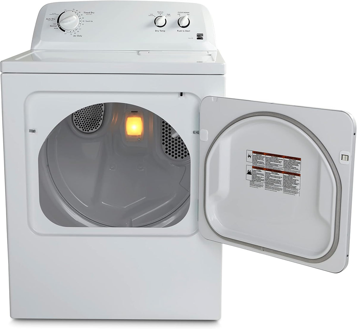 Kenmore 29" Front Load Electric Dryer with Wrinkle Guard and 7.0 Cubic Ft. Total Capacity, White