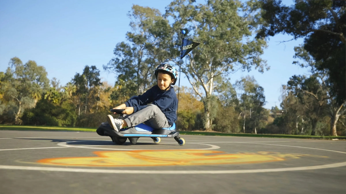 Razor Crazy Cart Shift - 12V Electric Drifting Go Kart for Kids - New High/Low Speed Switch and Simplified Drifting System
