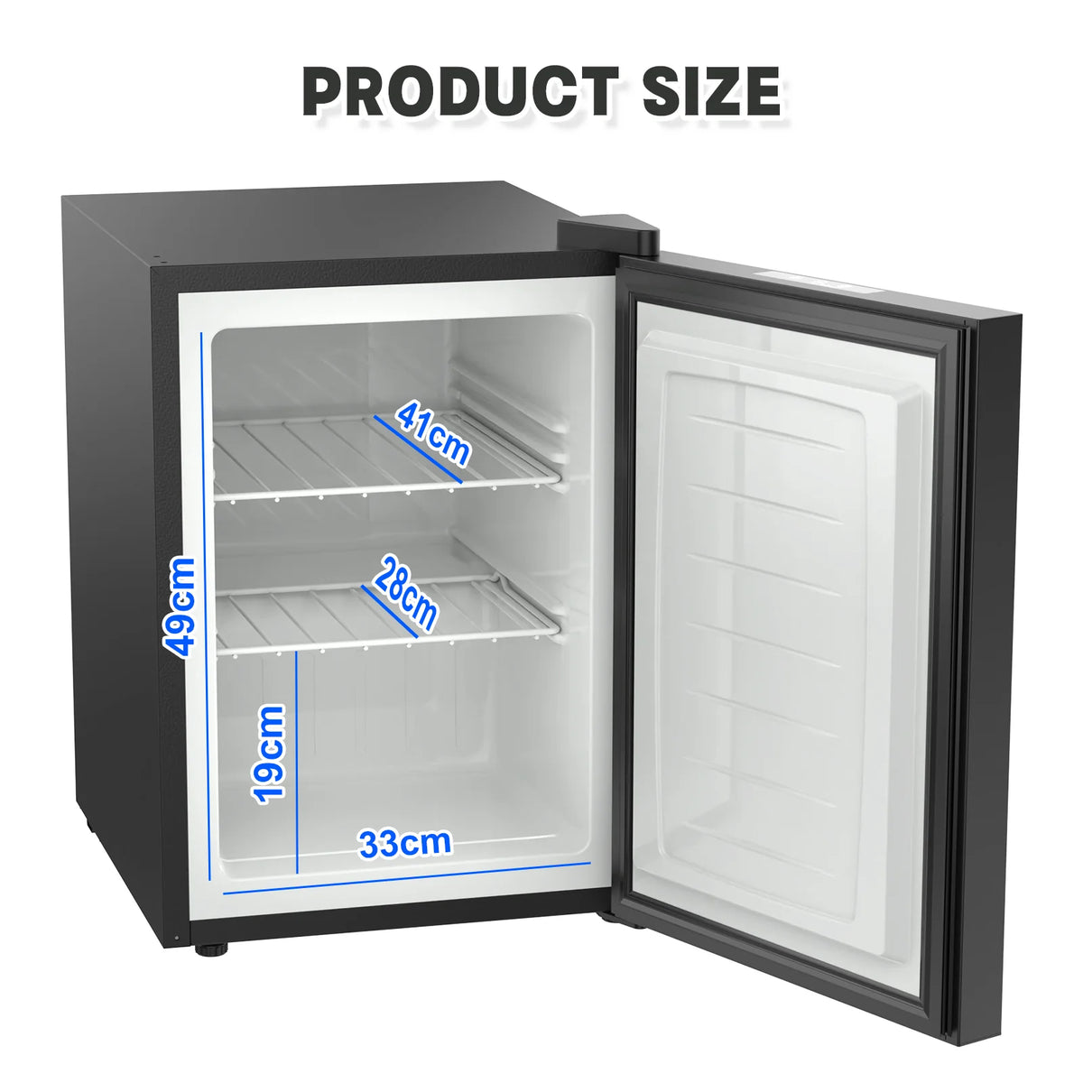 60L Mini Upright Freezer Compact Freezer