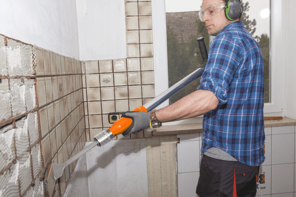 5-in-1 Pneumatic Multi-Function Tool with Scraper, Shovel, and Chisel Attachments Sets