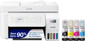 Epson EcoTank ET-4800 Wireless All-in-One Inkjet Printer, White – Cartridge-Free, Scanner, Copier, Fax, ADF, Ethernet, Home Office