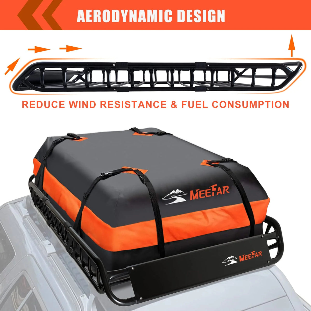 MeeFar Roof Rack Carrier Basket Universal Rooftop