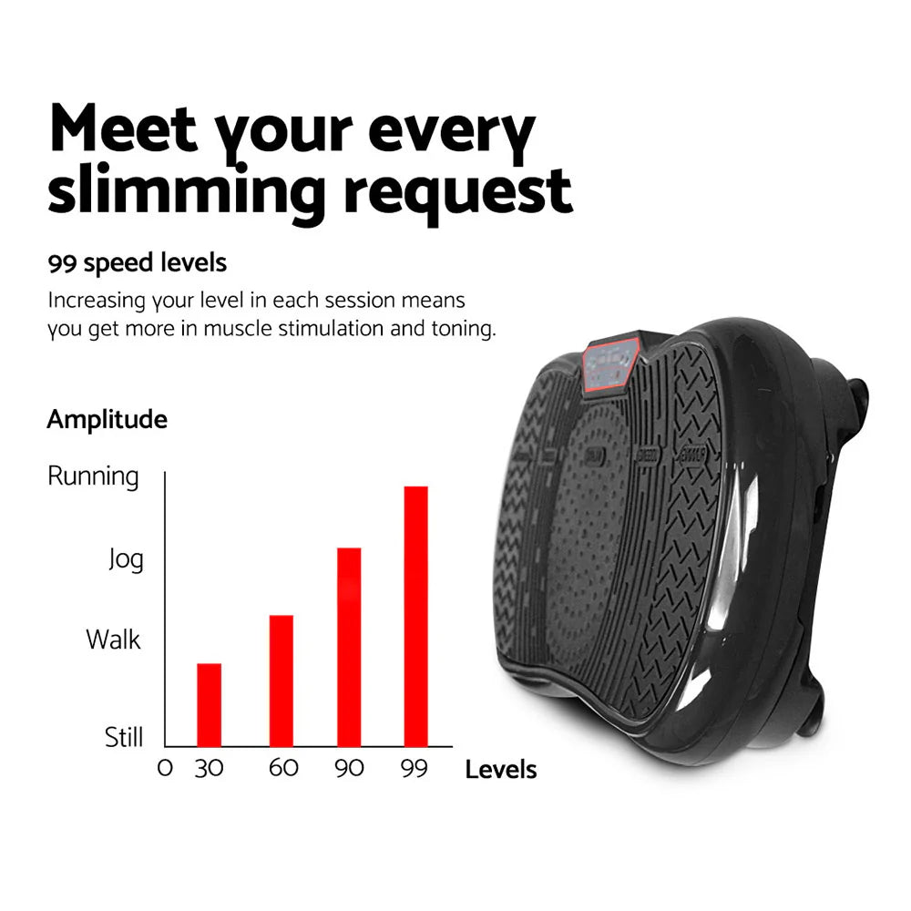 Everfit Home Fitness Vibration Machine Platform Black
