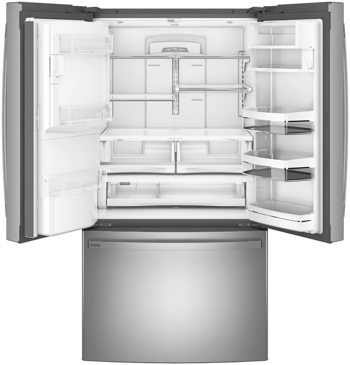 GE Profile? Series ENERGY STAR? 27.7 Cu. Ft. Fingerprint Resistant French-Door Refrigerator with Hands-Free AutoFill