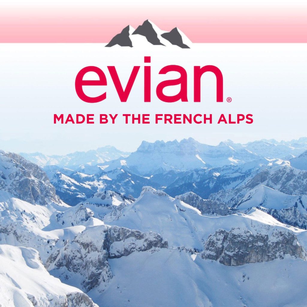 Evian Natural Spring Water, 1L Bottles, 12 Pack, Pure Hydration