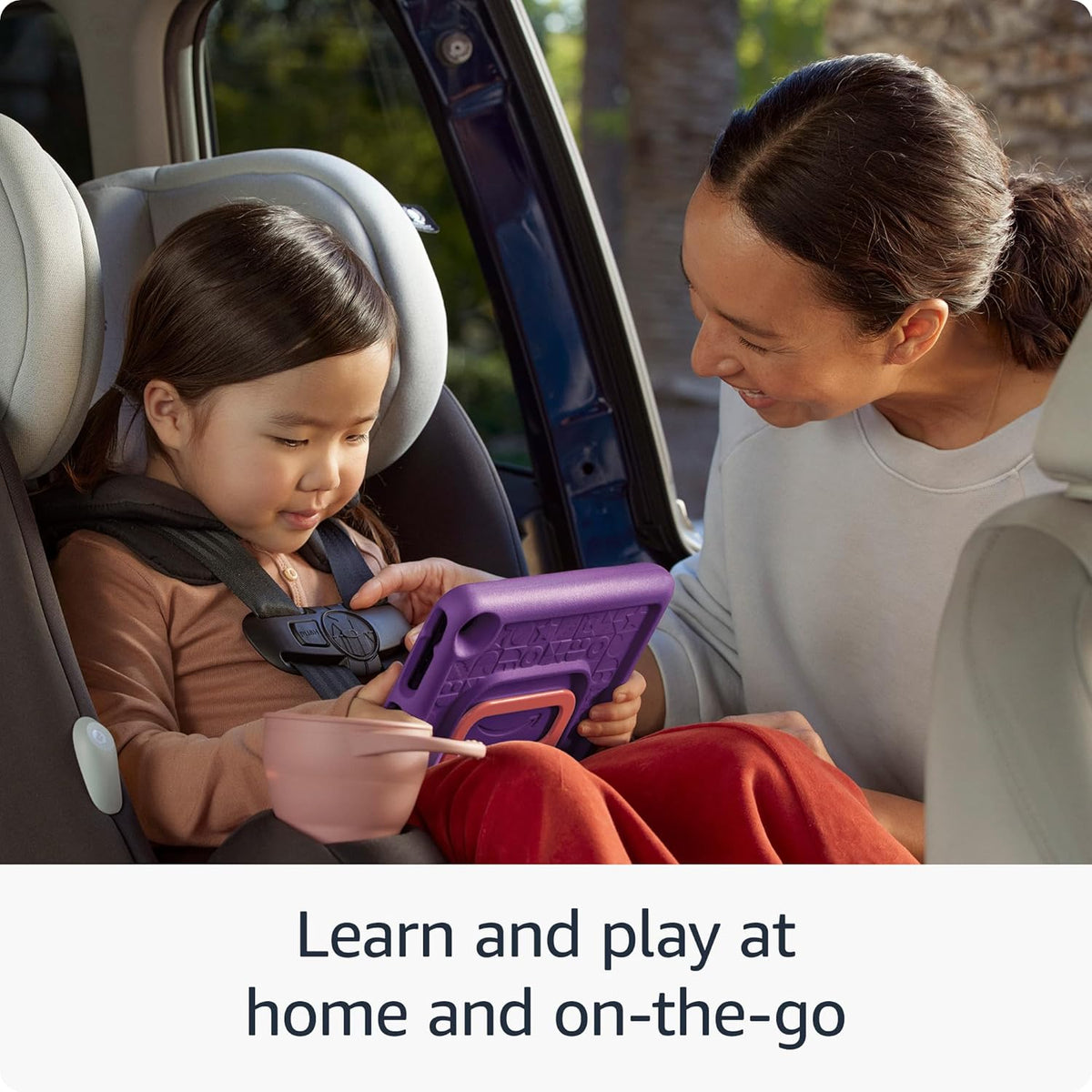 Amazon Fire HD 8 Kids tablet (newest model), ages 3-7. With bright 8" HD screen. Includes ad-free and exclusive content, parental controls and 13-hr battery, 32GB, Grape