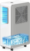 Portable Air Conditioner 4 in 1 Air Conditioning Unit Cooling & Dehumidifier & Cooling Fan Ultra Quiet, 24H Timer Powerful Mobile AC Unit Cooling for Home,Office（white）