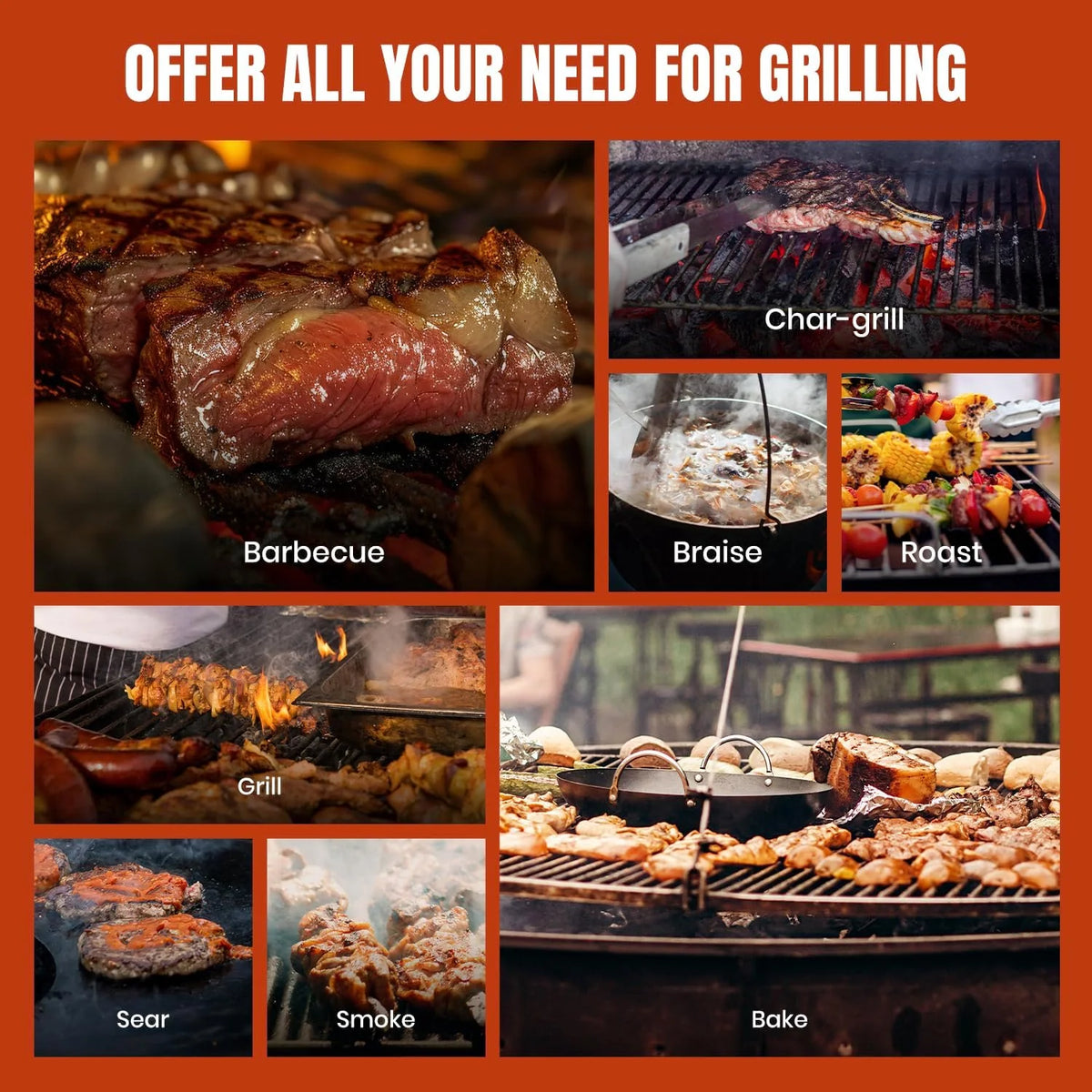 Z GRILLS Wood Pellet Grill Smoker with 552 Cooking Area & Front Shelf for Outdoor BBQ, Smoke, Bake and Roast, 550C
