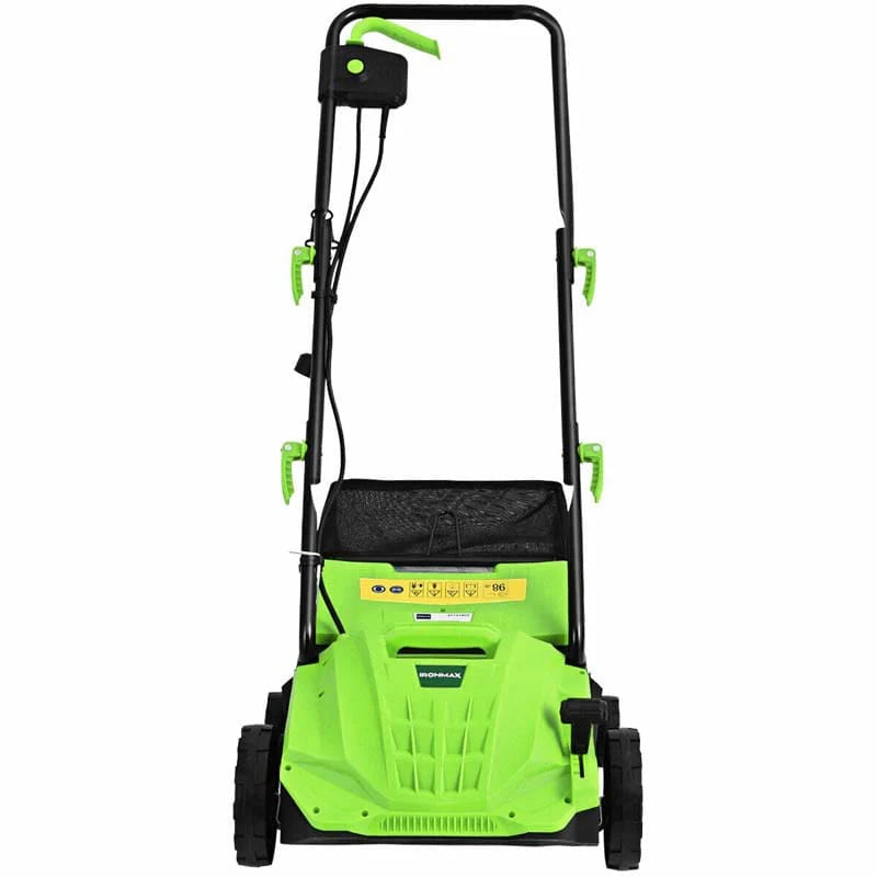 2-in-1 Electric Lawn Dethatcher & Scarifier, 12 Amp 13" Corded Grass Dethatcher with 40L Collection Bag