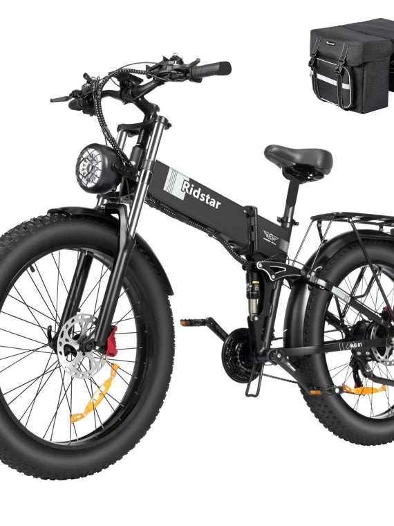Eletric Bike for Adults, 750W Motor 48V 20Ah Removable Battery 26” Fat Tire Folding E-Bike Shimano 21-Speed MTB Cycling UL2849