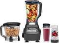 Ninja BL770 Mega Kitchen System, 1500W Blender & Processor, 72oz Pitcher, 64oz Bowl, 16oz To Go Cups, Black