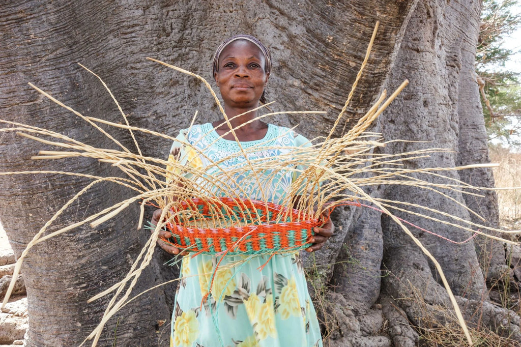 BULI : Handcrafted Natural Oblong Bike Basket