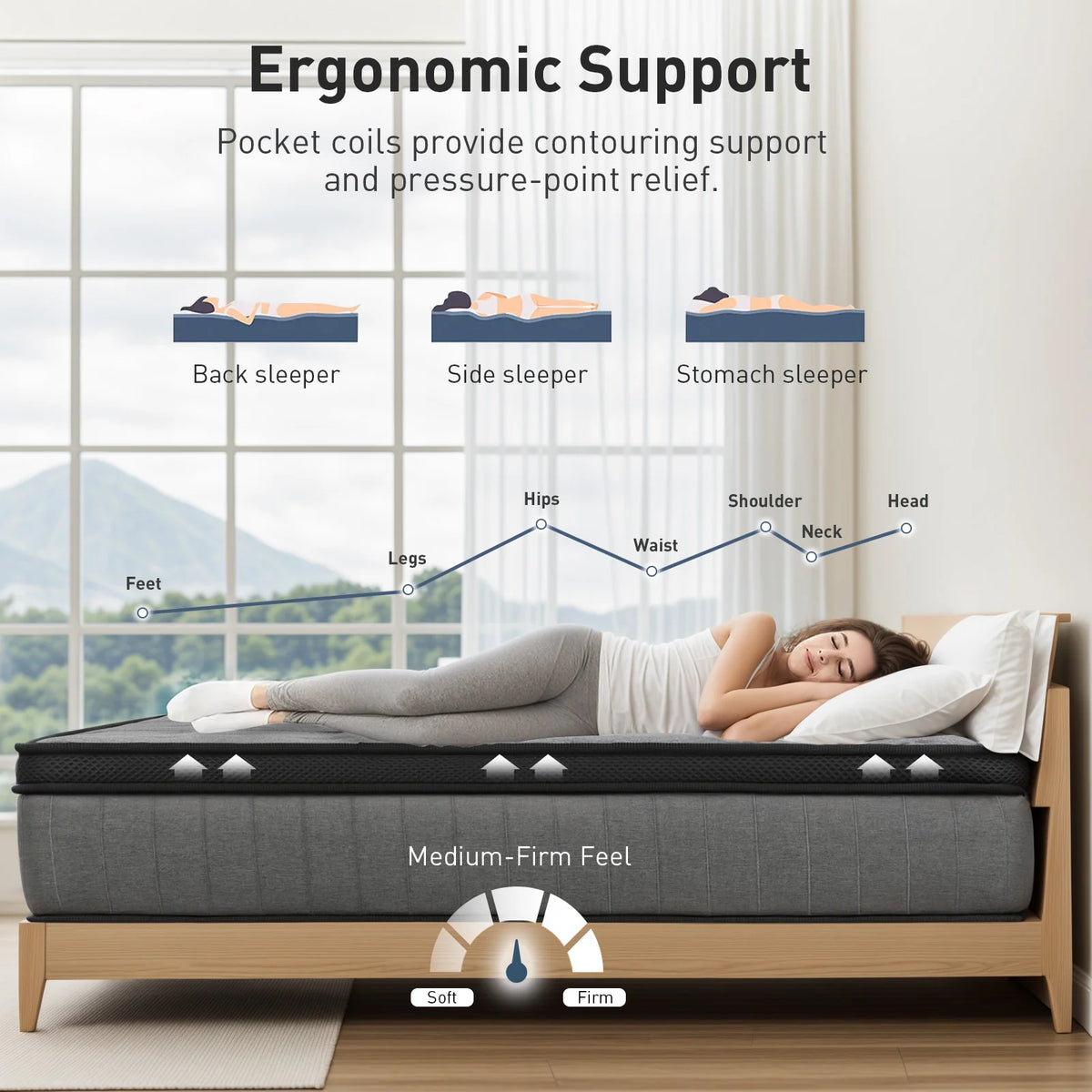 Mattress Medium Firm 30cm