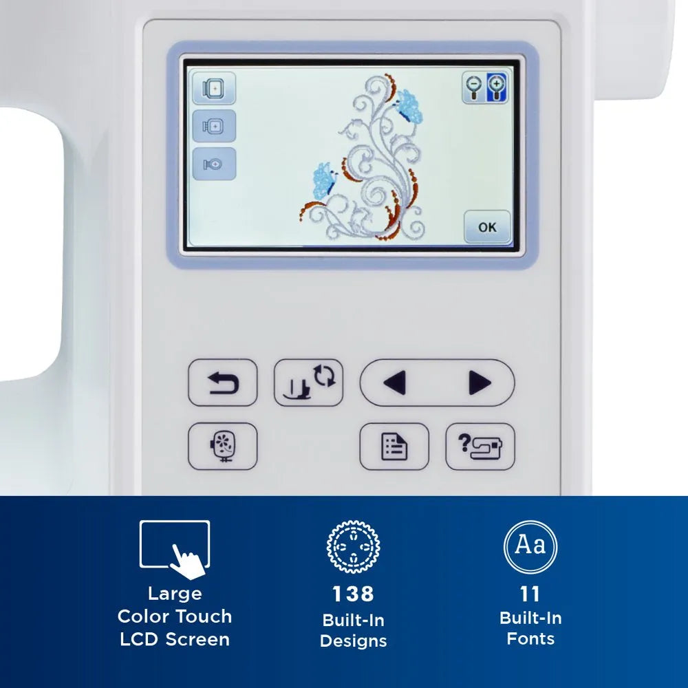 Brother Computerized Embroidery Machine with 5 in x 7 in Embroidery Area and LCD Screen