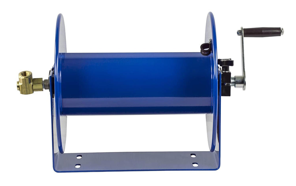 Coxreels 112-3-50 Compact Hand Crank Steel Hose Reel - 4 000 PSI - Holds 3/8" x 50' Length Hose - Perfect for Air Compressor  Garden  Pressure Washer  Electric Hoses (Hose Not Included) Made in USA