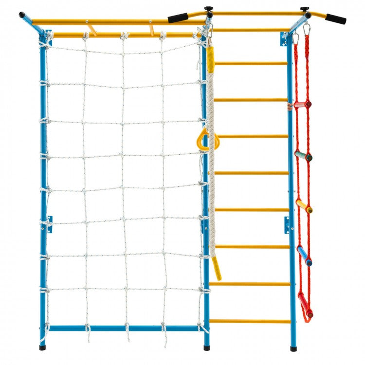 7 In 1 Kids Indoor Gym Playground Swedish Wall Ladder for Solid Wall
