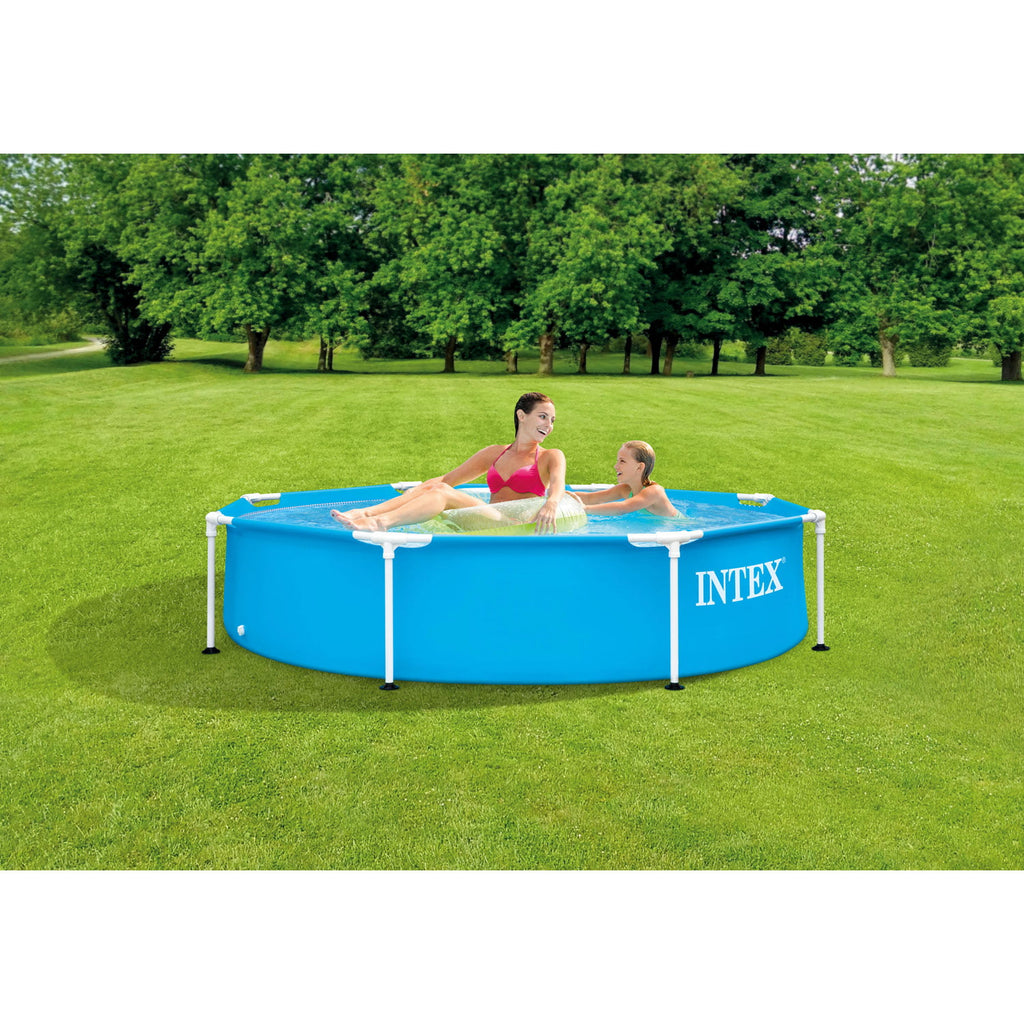28205EH 8  X 20  Rust Resistant Durable Steel Frame Swimming Pool, Metal Frame Pools, Round