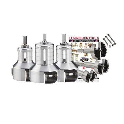 Lumberjack Tools PSK3 3-Size Pro Series Master Kit (1���, 1-1/2���, 2��� Tenon Cutters and Forstner Bits)