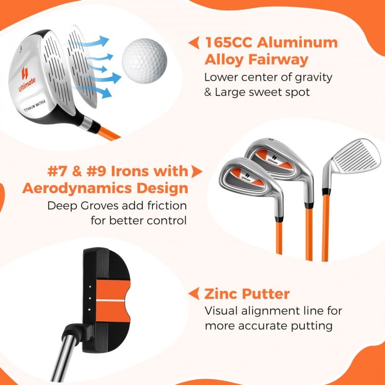 Complete Golf Club Set for Children Age 11-13