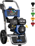 Westinghouse WPX3400 Gas Pressure Washer  3400 PSI and 2.6 Max GPM  Onboard Soap Tank  Spray Gun and Wand  5 Nozzle Set  for Cars/Fences/Driveways/Homes/Patios/Furniture