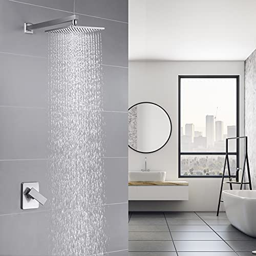 KES Black Shower Faucet Shower Valve Rain Shower