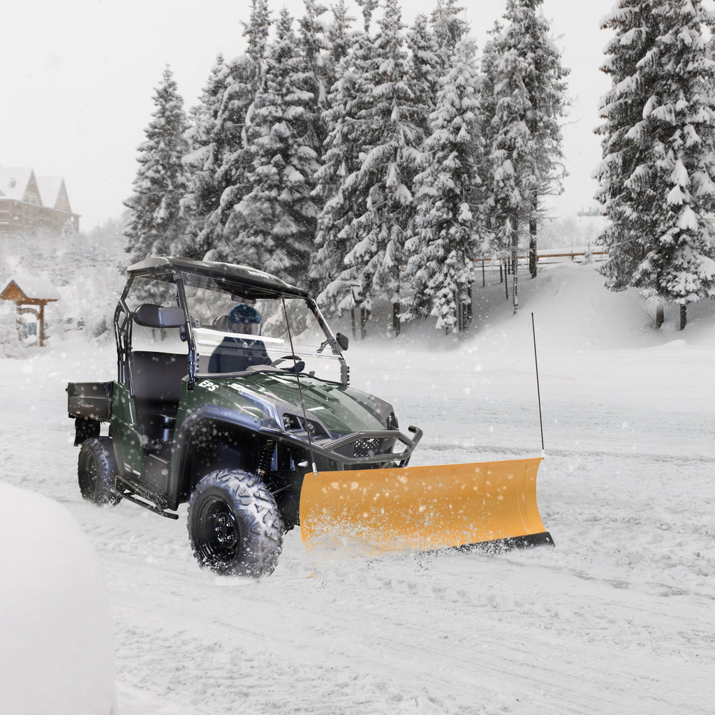 Massimo 60′�?Universal Snowplow Blade Attachment for UTV/ATV �?Durable, Adjustable, Polaris-Compatible