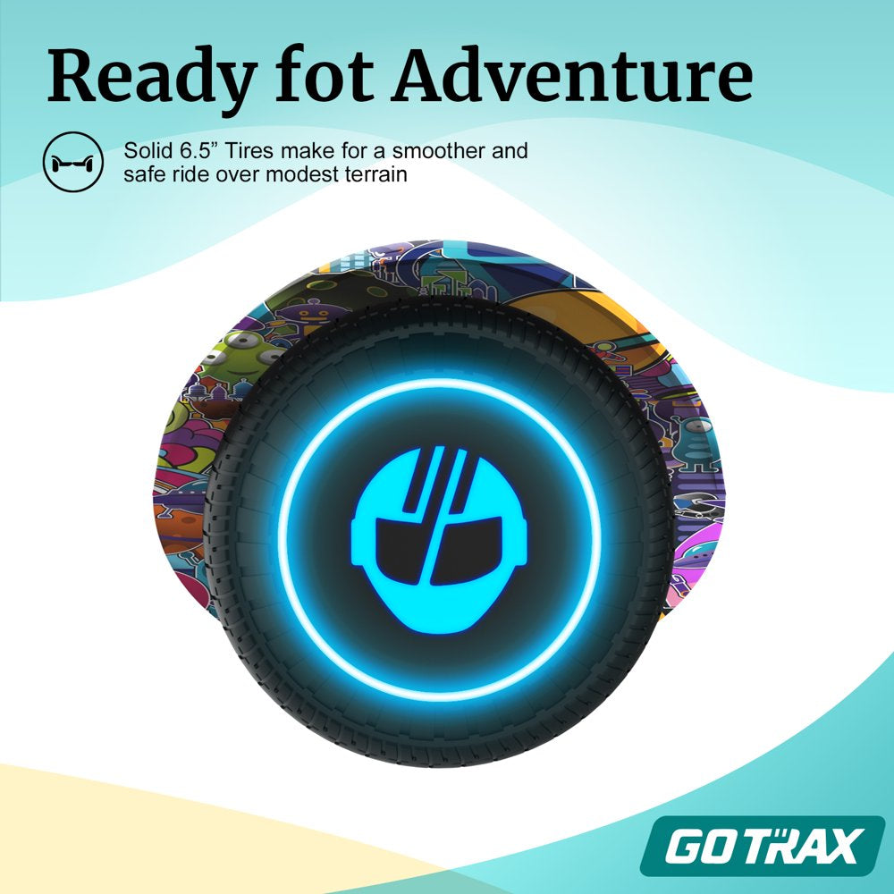 Gotrax EDGE Hoverboard, 6.5′�?LED Tires, 6.2mph, Dual 200W Motors, Self-Balancing Scooter for Kids & Adults