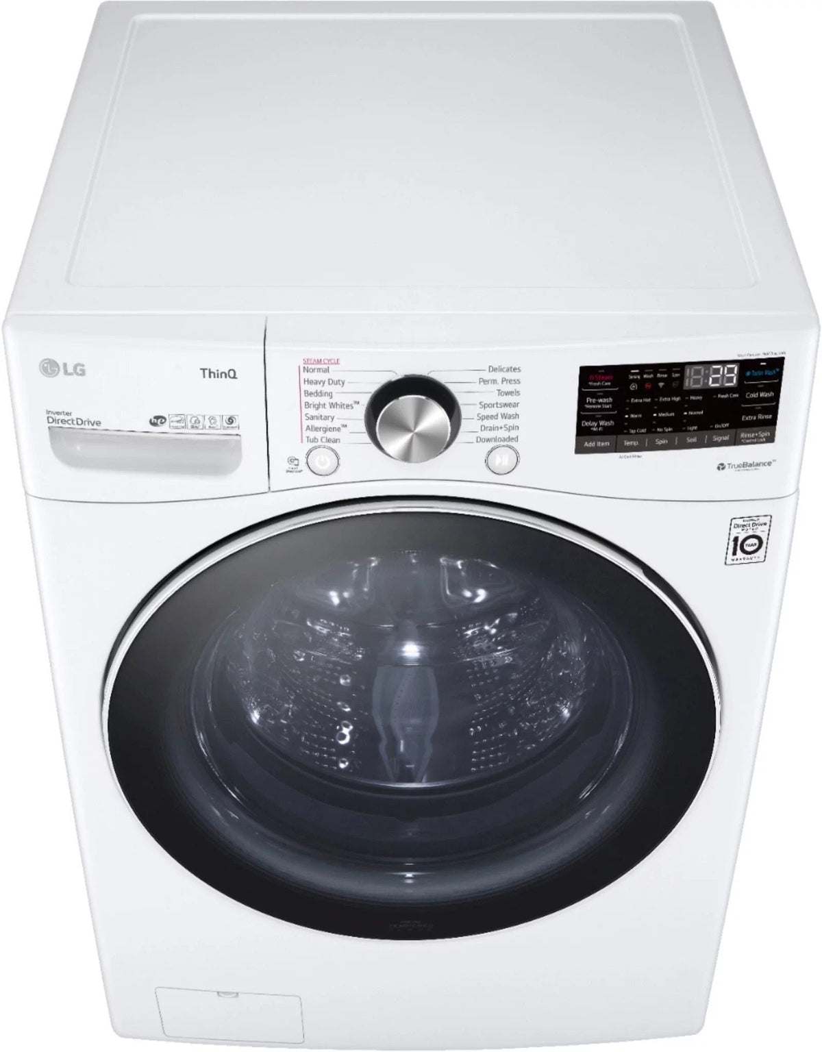LG �C 5.0 Cu. Ft. High-Efficiency Stackable Smart Front Load Washer with Steam and Built-In Intelligence �C White