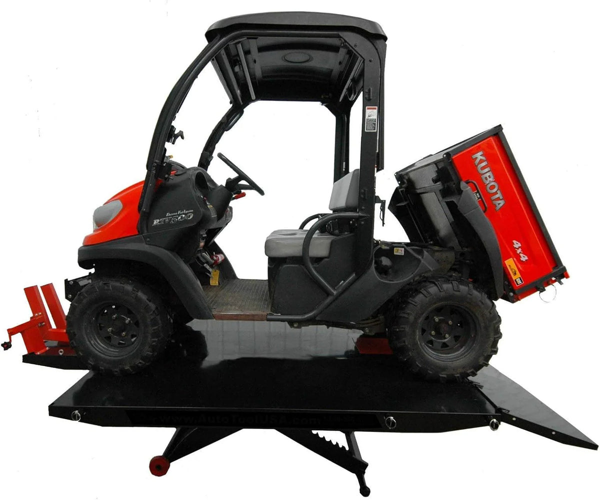 APlusLift MT1500X 1500LB Air-Operated Motorcycle & ATV Lift Table �C 48" Wide with Side Extensions, 2-Year Warranty