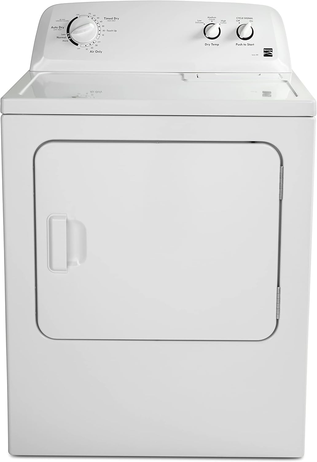 Kenmore 29" Front Load Electric Dryer with Wrinkle Guard and 7.0 Cubic Ft. Total Capacity, White