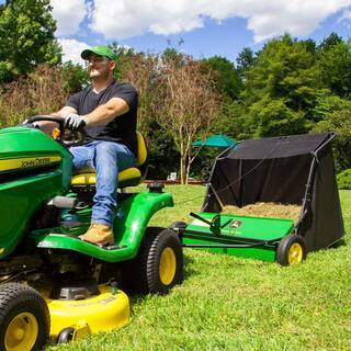 John Deere 42′′ Tow-Behind Lawn Sweeper, 24 cu. ft. Capacity, Adjustable Brushes