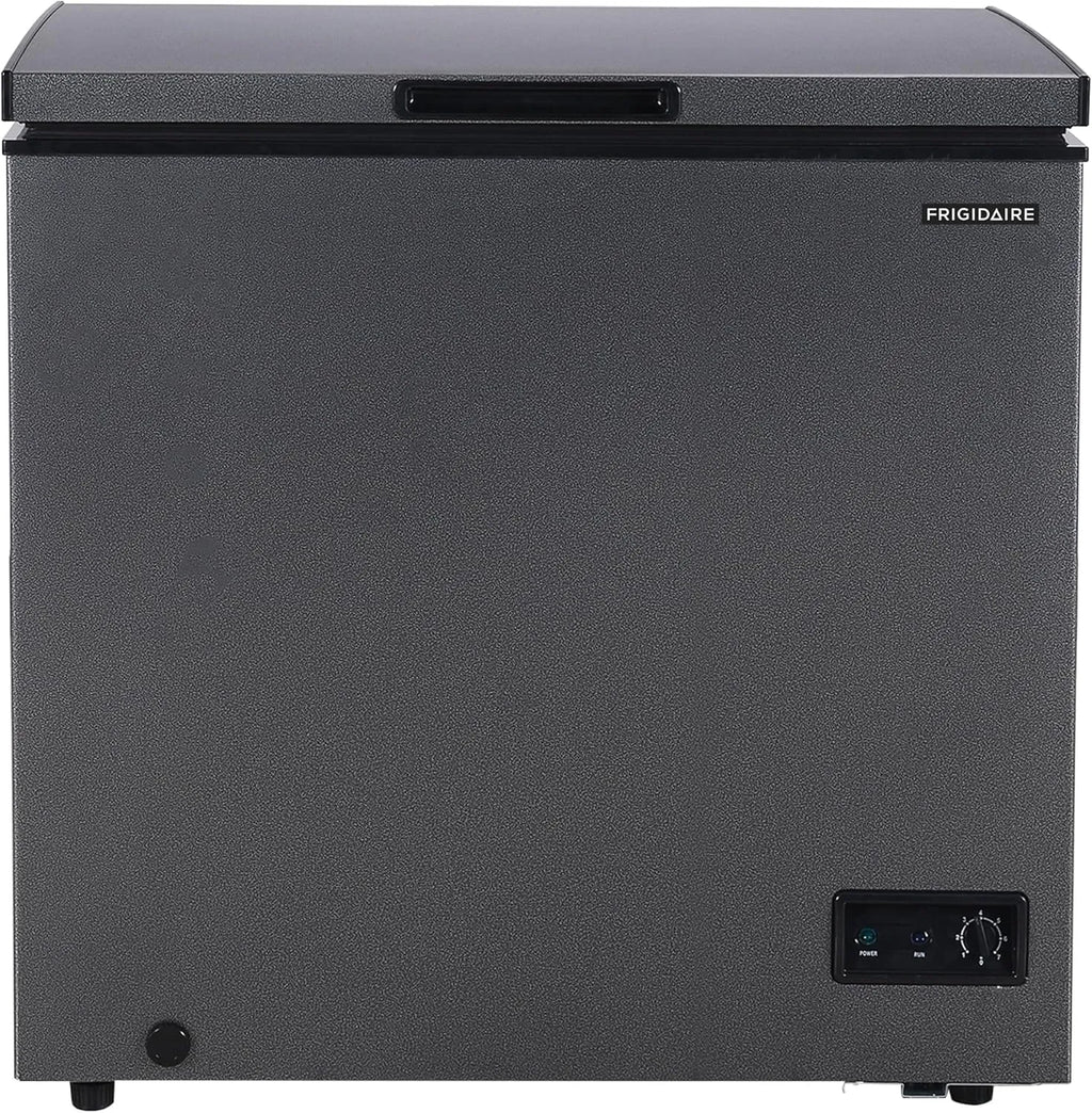 Frigidaire 7 Cu. Ft. Chest Freezer, Granita Finish, Adjustable Thermostat, Easy Defrost, Removable Basket