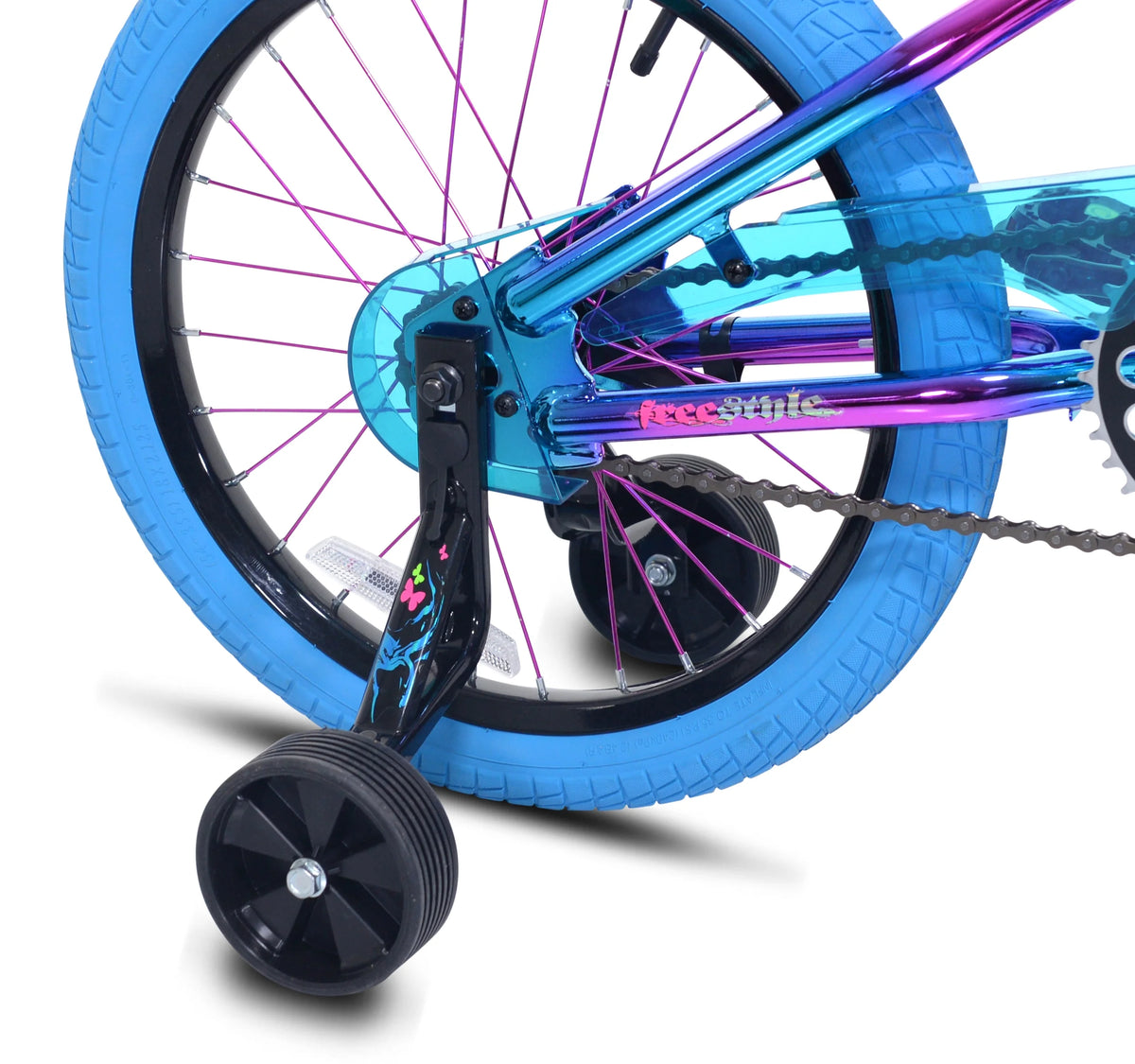 Kent Illusion Child Bike, 18" Wheels, Kids Ages 6-12 Years, Blue/Purple